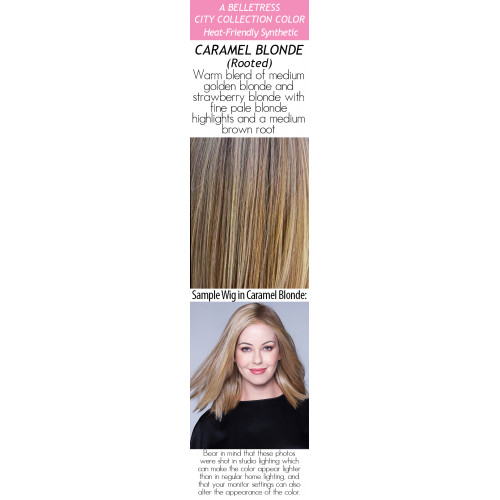  
Color choices: Caramel Blonde (Rooted)